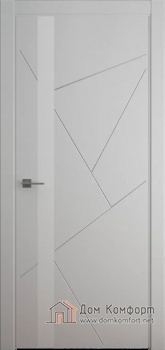 Геометрия-6 серый стекло белое купить в интернет-магазине Дом Комфорт