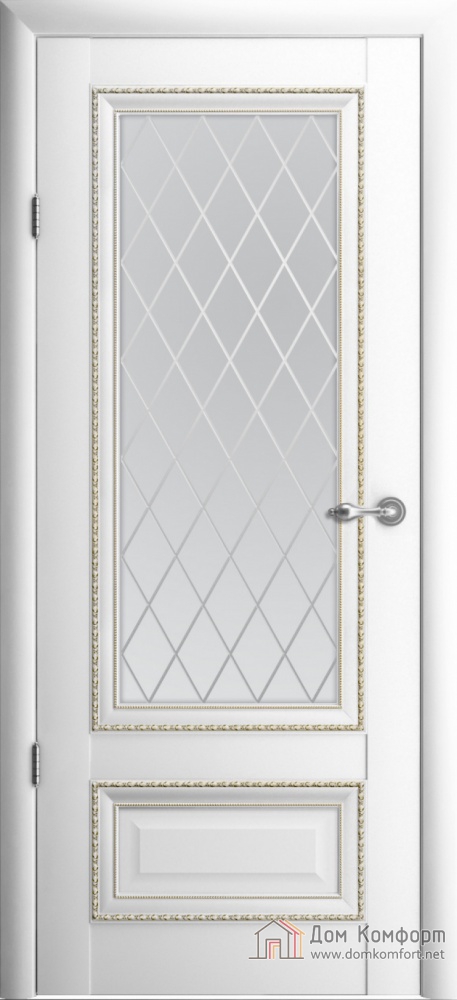 Версаль-1 белый стекло Ромб