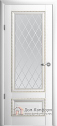 Версаль-1 белый стекло Ромб купить в интернет-магазине Дом Комфорт