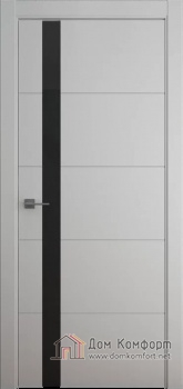 Геометрия-7 серый стекло черное купить в интернет-магазине Дом Комфорт