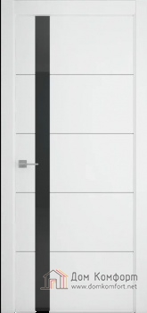 Геометрия-7 белый стекло черное купить в интернет-магазине Дом Комфорт
