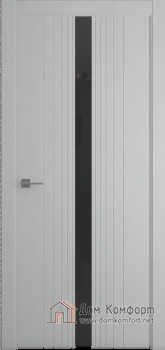 Геометрия-8 серый стекло черное купить в интернет-магазине Дом Комфорт